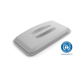 Durable ECO 60L Bin Lid Grey - Recycled Plastic Rectangular DURABIN