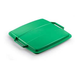 Durable 90L Bin Lid Green - Square Recycling Bin Lid - Food Safe - - Image 6