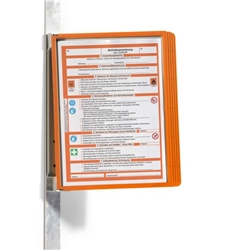 Photos - Other Printing Durable VARIO WALL 5 Panel Magnetic Display Document Holder A4 Orange 591409 
