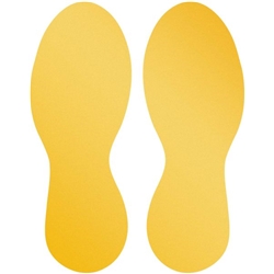 Durable Adhesive Feet Floor Sign Safety Foot Stickers - 5 Pairs - - Image 6