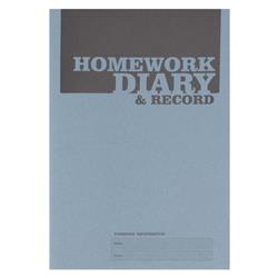 Silvine Homework Diary Record A5 Blue (Pack of 20) EX204