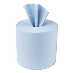 5 Star Facilities Centrefeed Tissue Refill for Jumbo Dispenser Single-ply L300mxW200mm Blue [Pack 6]