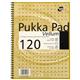 Pukka Pad Vellum Notebook Wirebound Perforated Ruled Margin 80gsm 120pp A4 Vellum Ref VJM/1 - Pack 3