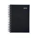 5 Star Office 2019 Diary Day to Page Wirobound Vinyl Coated Board A5 210x148mm Black