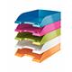 Leitz WOW Letter Tray Stackable Glossy Metallic Blue Ref 52263036