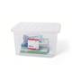 5 Star Office Storage Box Plastic with Lid Stackable 24 Litre Clear