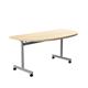 Allegro Tilting Table 1600 X 800 Silver/Maple D-End Top Ref OETT1680DENDSVMA