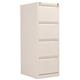 Bisley 4 Drawer Classic Steel Filing Cabinet - Chalk Ref BS4E/CHK