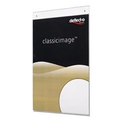Deflecto Wall Sign Holder Pre-drilled Portrait A5 Clear Ref 47101 Ref 47101