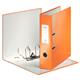 Leitz WOW Lever Arch File 80mm Spine for 600 Sheets A4 Orange Ref 10050044 - Pack10