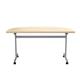 Allegro Tilting Table 1600 X 800 Silver/Maple D-End Top Ref OETT1680DENDSVMA