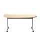 Allegro Tilting Table 1600 X 800 Silver/Maple D-End Top Ref OETT1680DENDSVMA