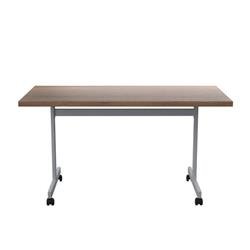Allegro Tilting Table 1400 X 700 Silver/Dark Walnut  Top Ref OETT1470SVDW