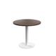 Vivace 800mm Mid Table - Dark Walnut Top and White Legs Ref CH2694WHDW
