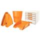 Leitz WOW Letter Tray Stackable Glossy Metallic Orange Ref 52263044