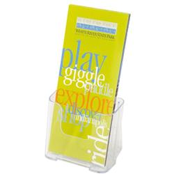 Deflecto (1/3 A4 Portrait) Single Compartment Literature Holder Leaflet Size Ref 77501