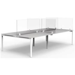 Sneeze Guard - Free Standing Acrylic Desk Screen 1000mm x 700mm