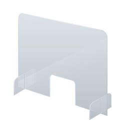 Franken Counter & Desk Protection Screen, Acrylic Glass, 70 x 85 cm