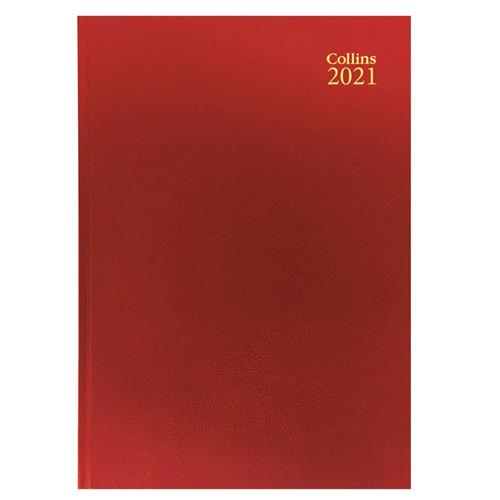 Buy Collins Desk Diary Day Per Page A5 Red 2021 52 52 5017321261015