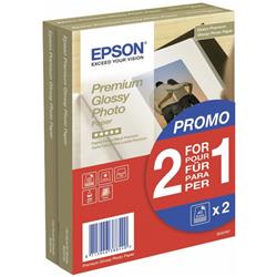 Epson Glossy Photo Paper 10 x 15cm 2 x 40 Sheets - C13S042167