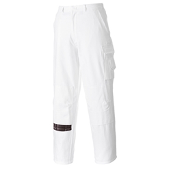 Mens Painters Trouser White, Small, Tall Fit