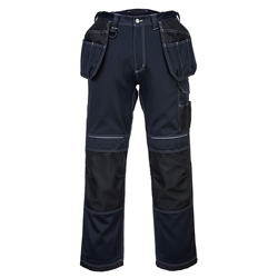 Mens PW3 Holster Work Trousers Navy & Bl