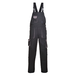 Portwest Black Texo Contrast Bib & Brace (Black) Medium