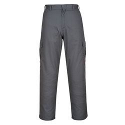Men's Grey Combat Trouser 30, Regular Fi