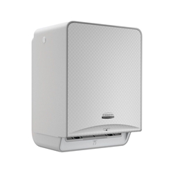 Kimberly Clark ICON Automatic Rolled Hand Towel Dispenser Grey and Faceplate Silver Mosaic 53691