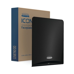 Kimberly Clark ICON Faceplate For Automatic Rolled Hand Towel Dispenser Black Mosaic 58780