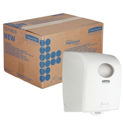 Aquarius Rolled Hand Towel Dispenser White 7375