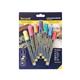 Securit Liquid Chalk Marker 1-2mm Nib Assorted (Pack of 7) BL-SMA100-V7-AS