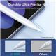 ESR Digital Magnetic Pencil with Tilt Sensitivity Synthetic Resin Nib for iPad White 6C001