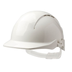 Centurion Concept Core Full Peak Slip Ratchet Vented Safety Helmet White CNS09CWF