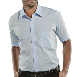 Beeswift Classic Shirt Short Sleeve Sky Blue 15.5
