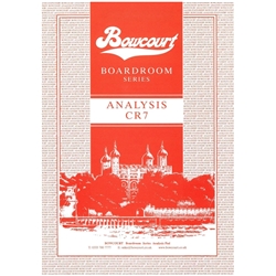 (BOWCOURT) Boardroom A4 CR7  7 Column Analysis Pads With Board Back and Cover Ref CPCR7  - Punched 2 hole [Pack of 10]