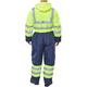 Beeswift Two Tone Hi Visibility Thermal Waterproof Coverall Saturn Yellow & Navy Blue 3XL BD900SYN3XL