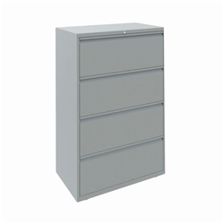 Bisley 4 Drawer Filing Cabinet Lockable 830x490x1400mm Goose Grey ESSF4D/GG