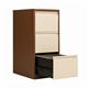 Bisley 3 Drawers Filing Cabinet Lockable 470x622x1016mm Coffee/Cream BS3EC/C