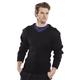 Beeswift Acrylic Mod V-Neck Sweater Black 3XL AMODVBL3XL