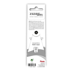 Pentel Refill for Pentel EnerGel Pen 0.7mm Black 3 Refills Per Wallet (Pack 12) LR7-3A