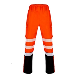 Beeswift Deltic High Visibility Over Trousers Two Tone Orange/Black M BSDTRTTORBLM