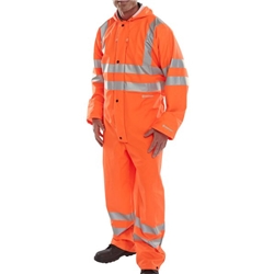 Beeswift Bseen PU Breathable Coverall Orange M PUCORM