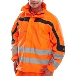Beeswift Eton High Visibility Breathable EN471 Jacket Orange 3XL ET46OR3XL