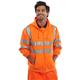 Beeswift Zip Up Hooded High Visibility Sweatshirt Orange 2XL BSHSSENOR2XL