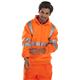 Beeswift Quarter Zipped Hi Vis Sweatshirt Orange 3XL BSZSSENOR3XL