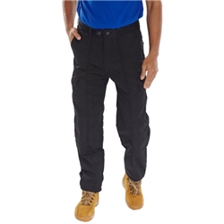 Beeswift Super Click Drivers Trousers Black 40 PCTHWBL40