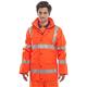 Beeswift Bseen High Visibility PU Jacket Orange 2XL PUJOR2XL