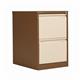 Bisley 2 Drawer Filing Cabinet Lockable 470x622x711mm Coffee/Cream BS2EC/C