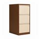 Bisley 3 Drawers Filing Cabinet Lockable 470x622x1016mm Coffee/Cream BS3EC/C